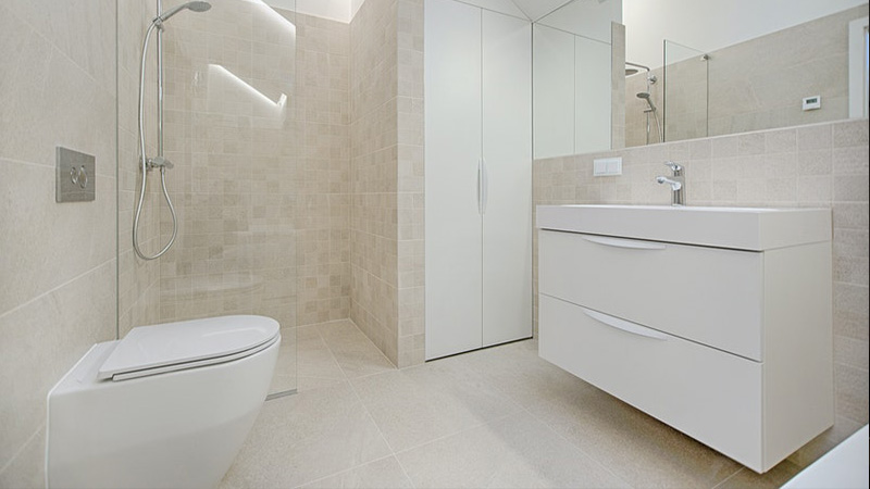 architectural photography of toilet